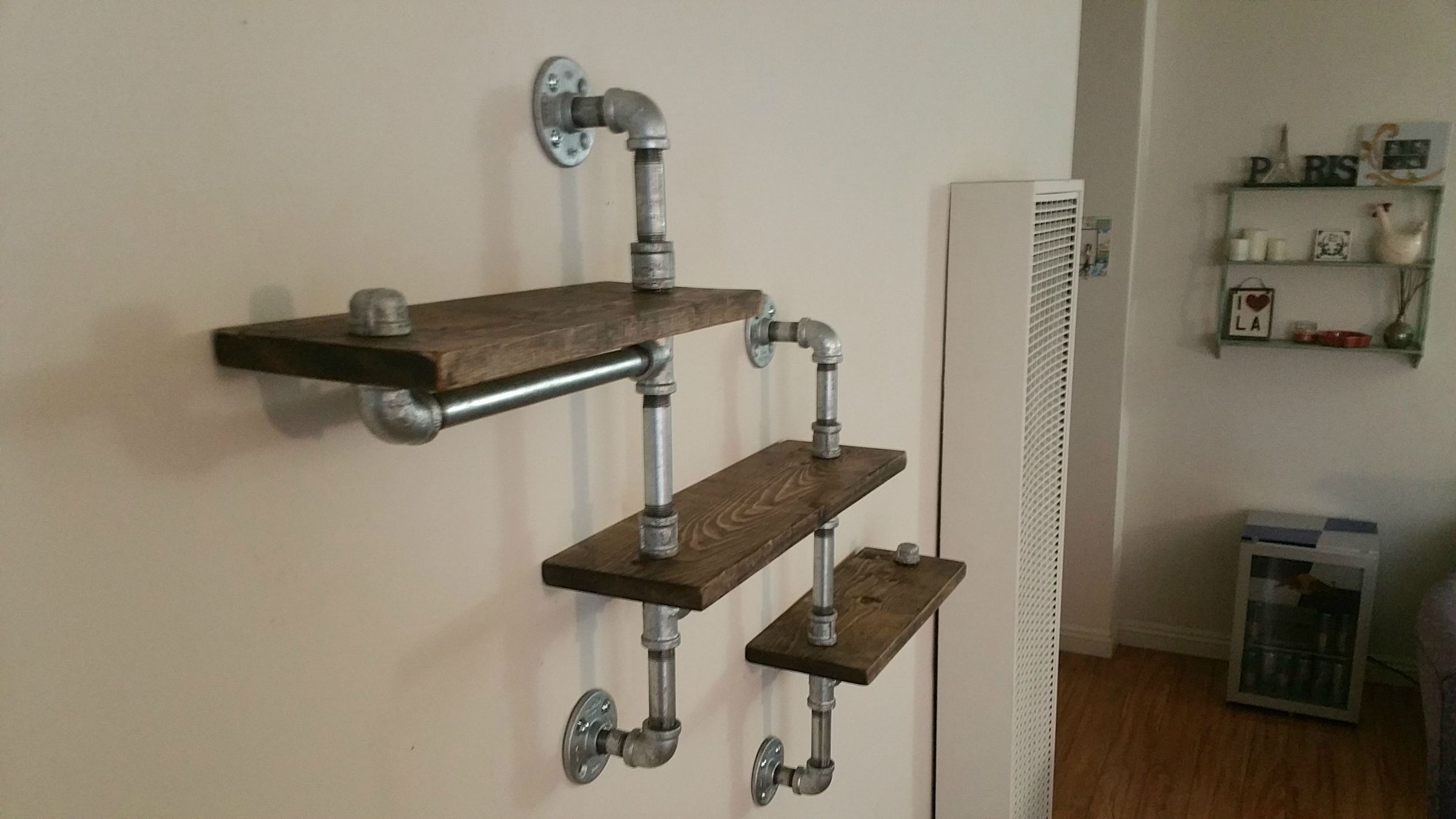 Making Your Own Custom Industrial Pipe Shelf Unit 9 Steps (with