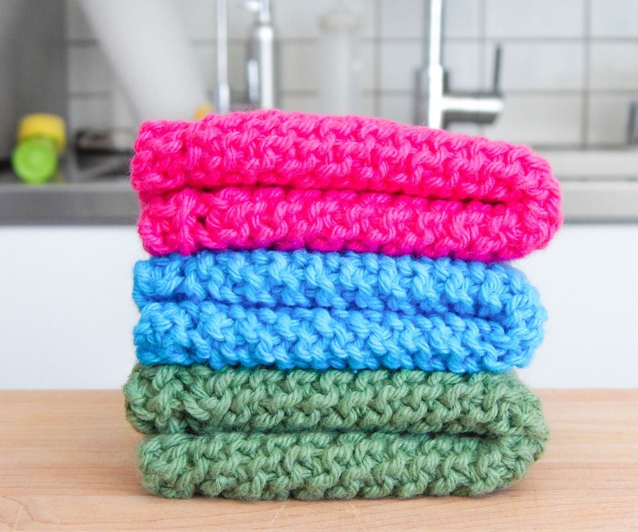 Easy Knit Dishcloth / Washcloth : 3 Steps (with Pictures) - Instructables