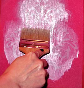 Print Design on Canvas Using Versatex Silver Lace Screen Printing Ink and Your Developed StencilPro Stencil