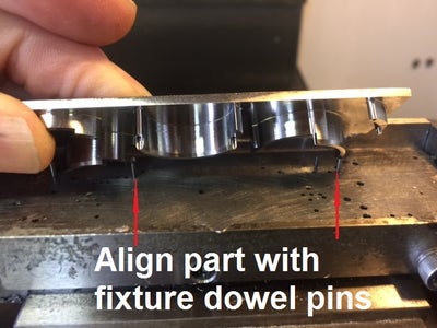 Place Part in 2nd Op Fixture.