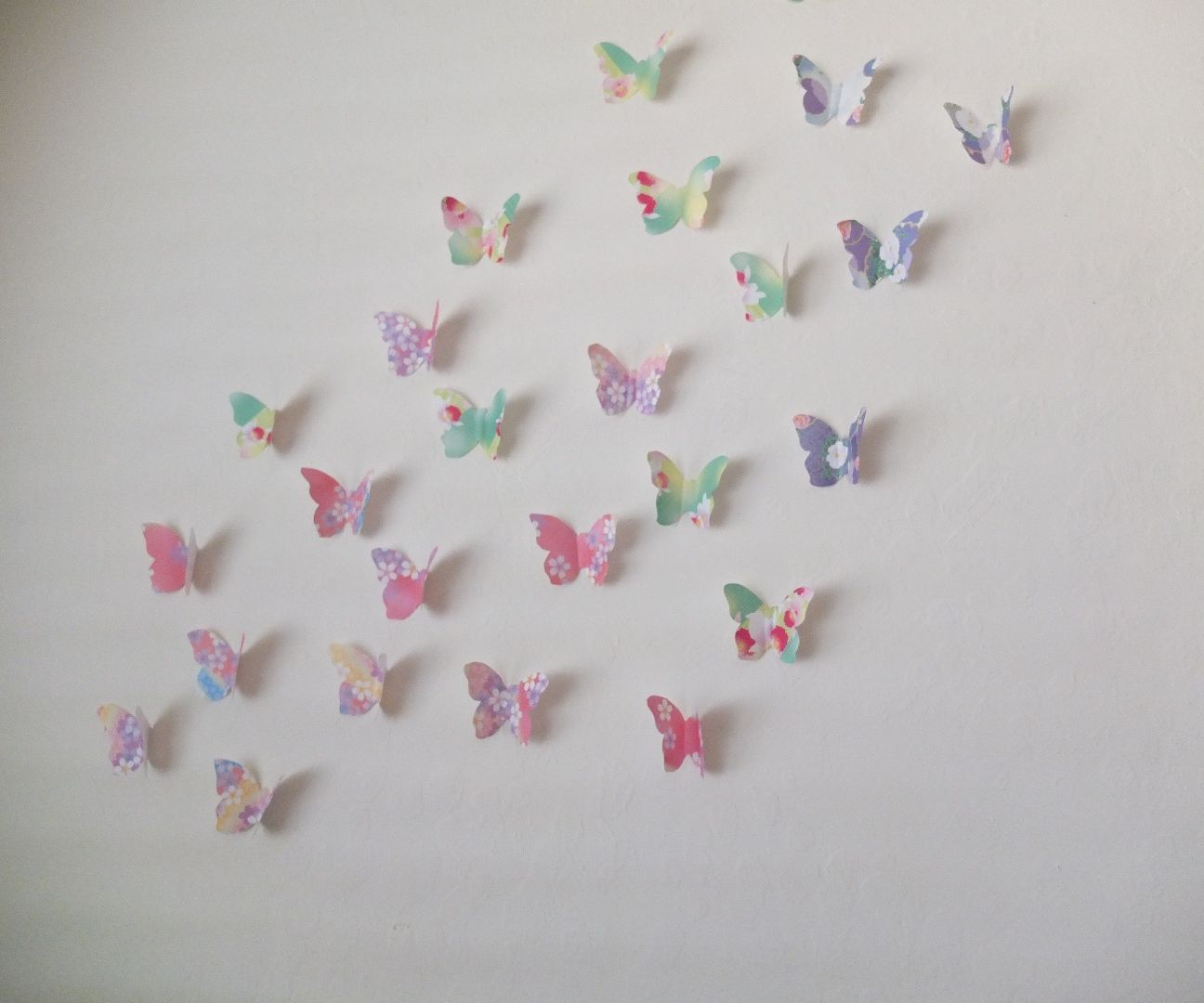 DIY 3D Butterfly Wall Art