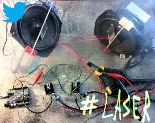LaserTweet - Twitter Projecting Laser Show