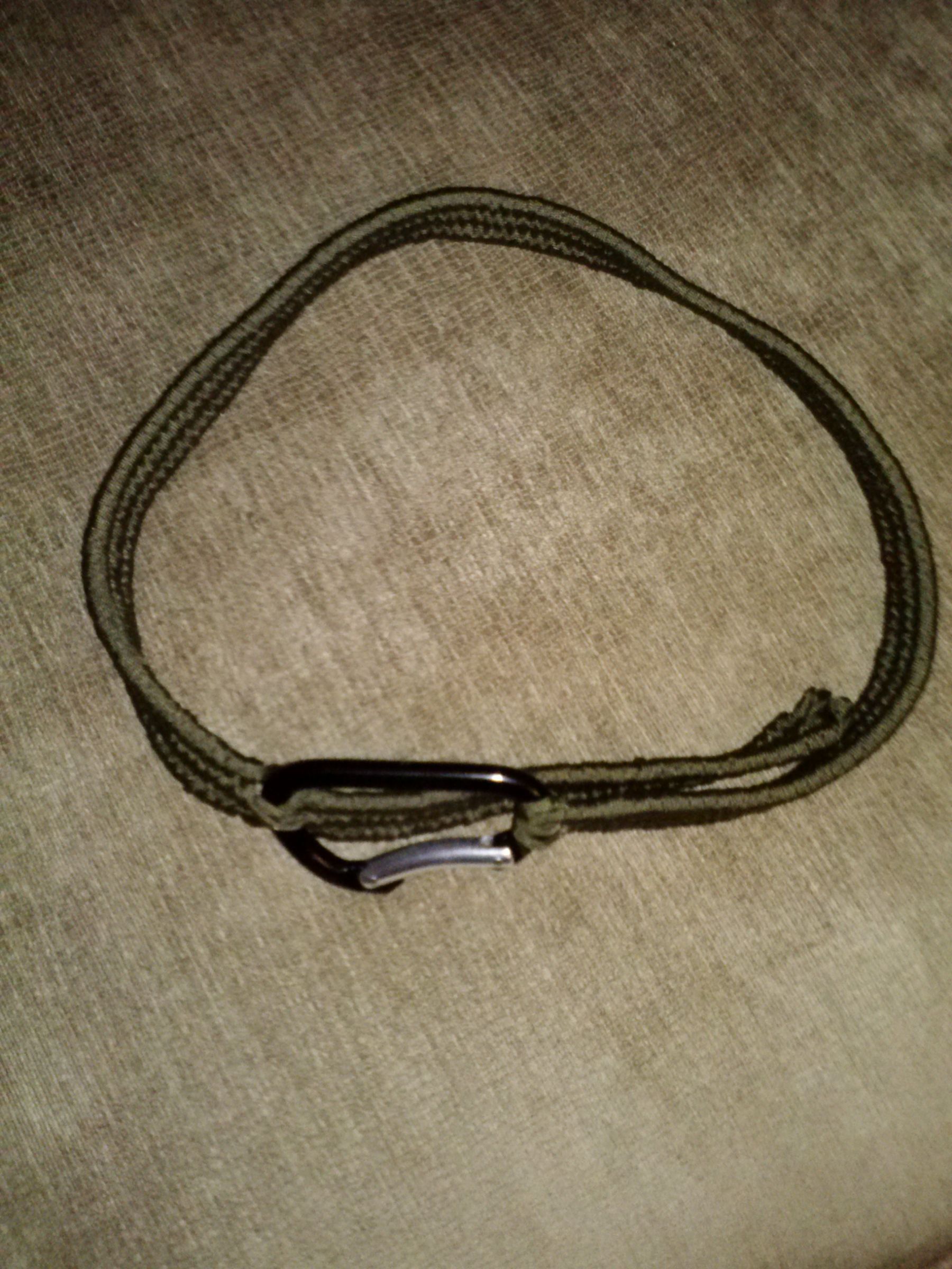Virtually Indestructible Single-Piece Woven Paracord Belt w/ Original Weave
