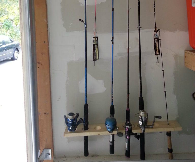 Wall Fishing Pole Mount