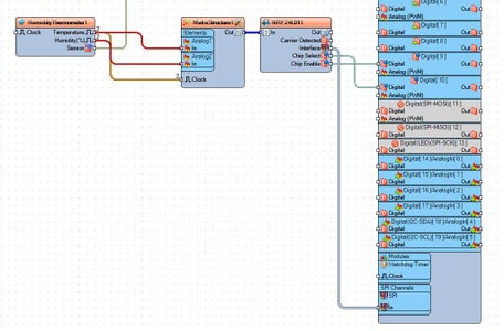 For Sender Arduino - in Visuino Add, Set & Connect Components