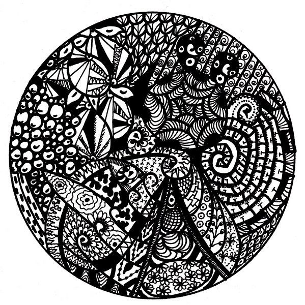How to Draw a Mandala With Zentangles!
