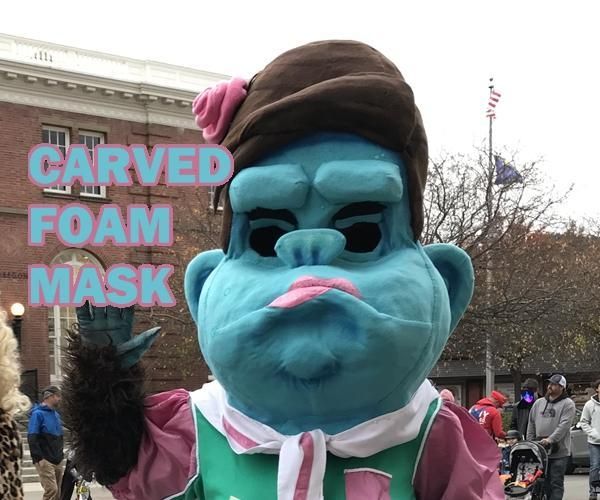 Carved Foam Sasquatch Mask