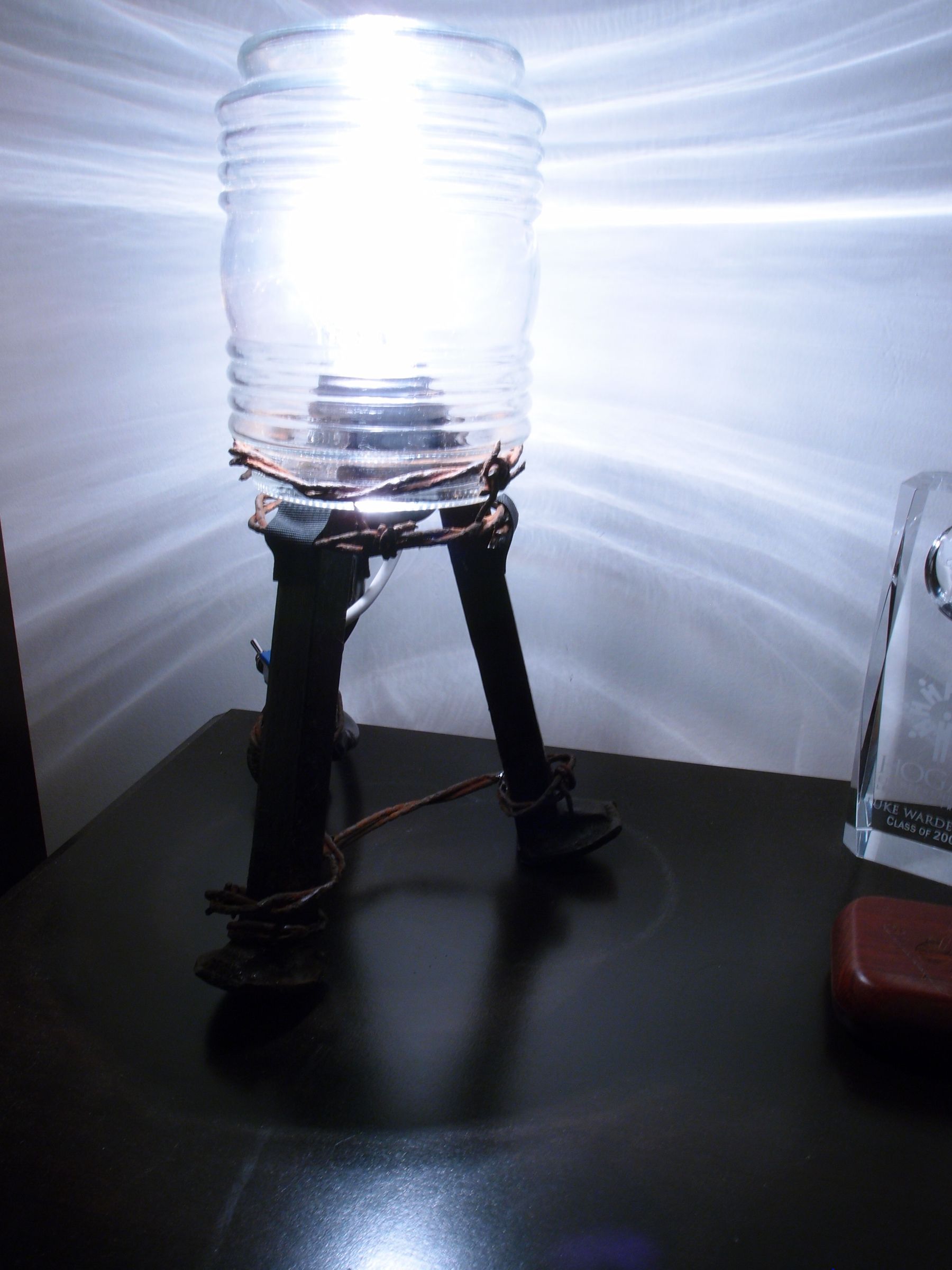Railroad Spike Lamp