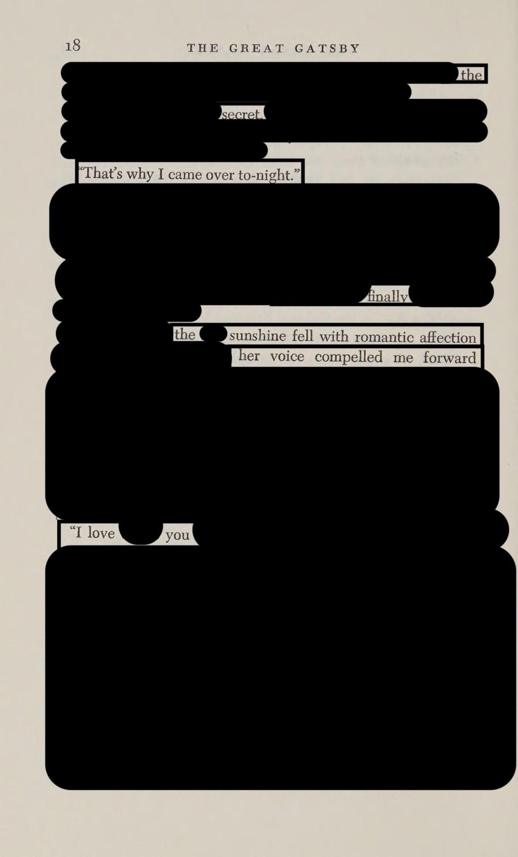 Cover the Extra Words With a Black Marker