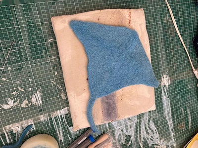 Making a Hem/seam by Felting:  