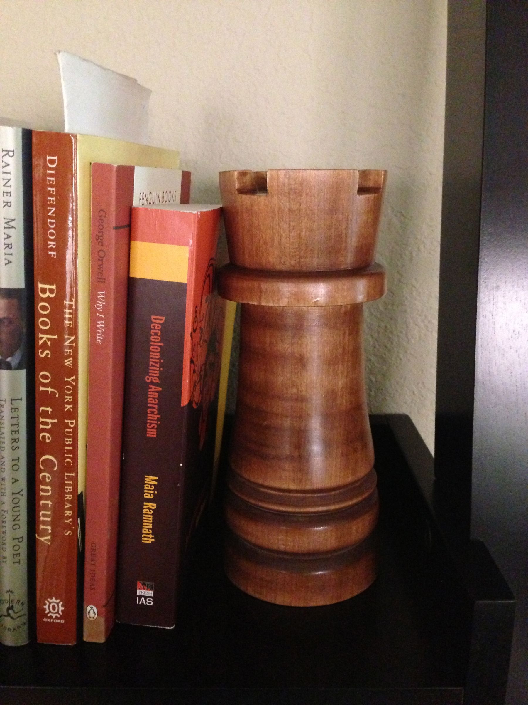 Wooden Chess Rook Piece for the Coffee Table