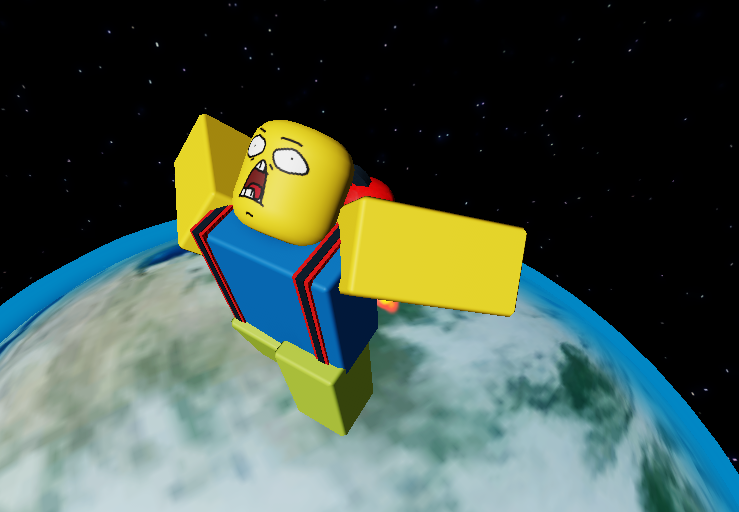 Jetpack Space Scene in Roblox Studio