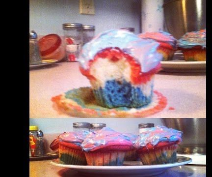 Tie-Dye Cupcakes