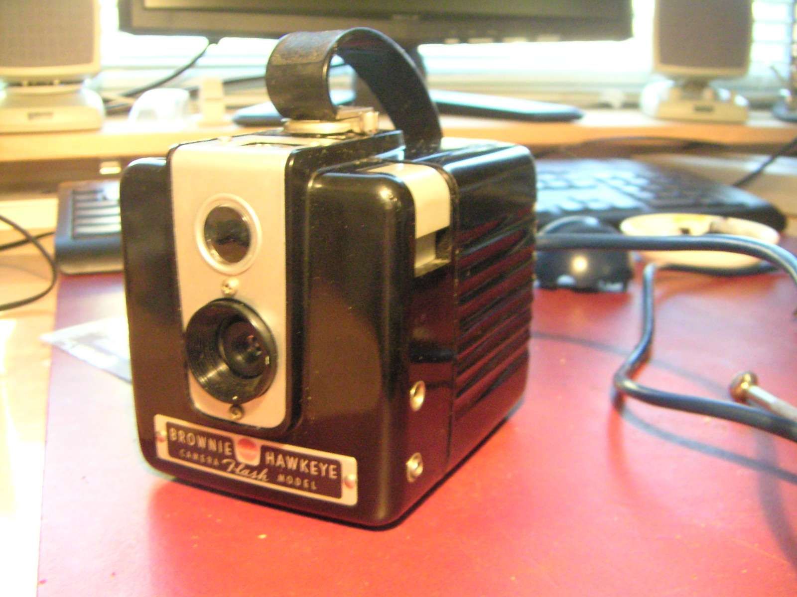 Webcam in a Hawkeye Brownie Camera