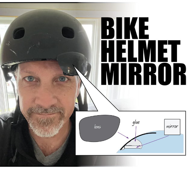 Bike Helmet Rear view Mirror 4 Steps with Pictures Instructables