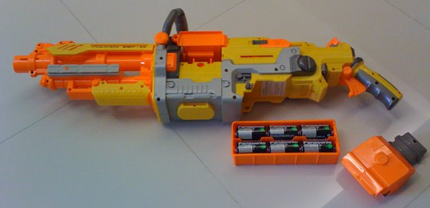 Nerf Vulcan EBF 25 Battery Box Fix 5 Steps Instructables