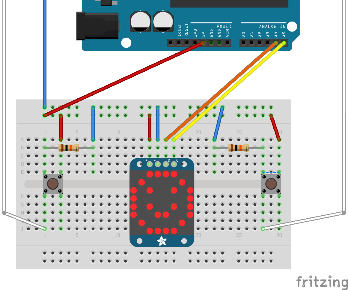 8x8 Matrix Snake Game