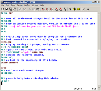 Create the Batch File