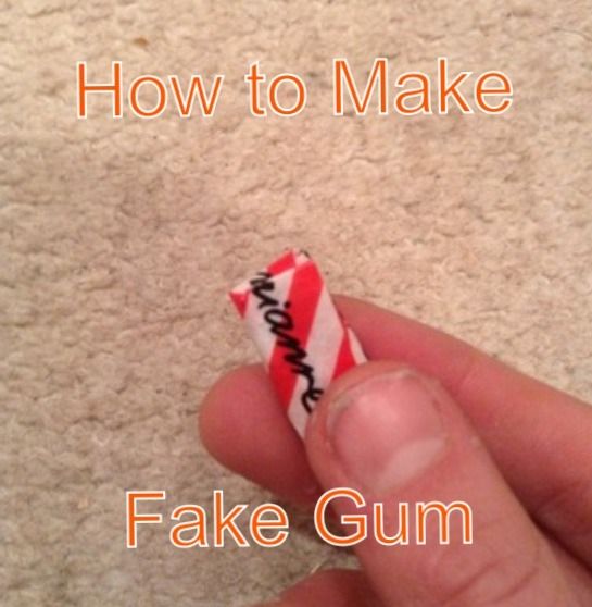 How to Make Fake Gum! : 5 Steps
