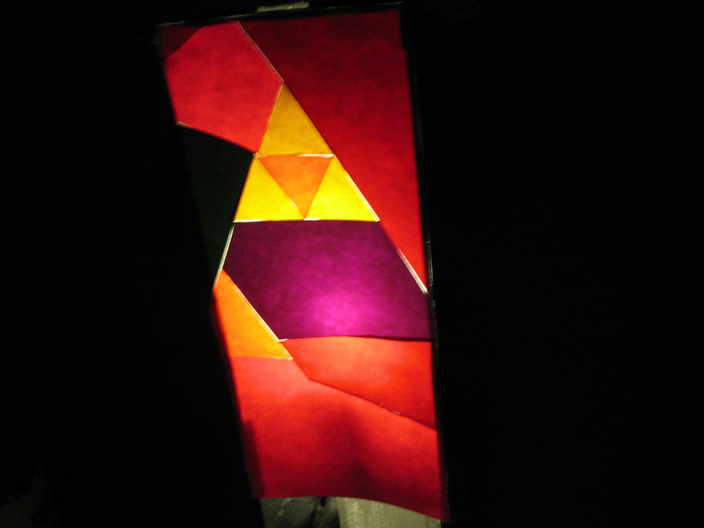 "Stained Glass" Triforce Lampshade