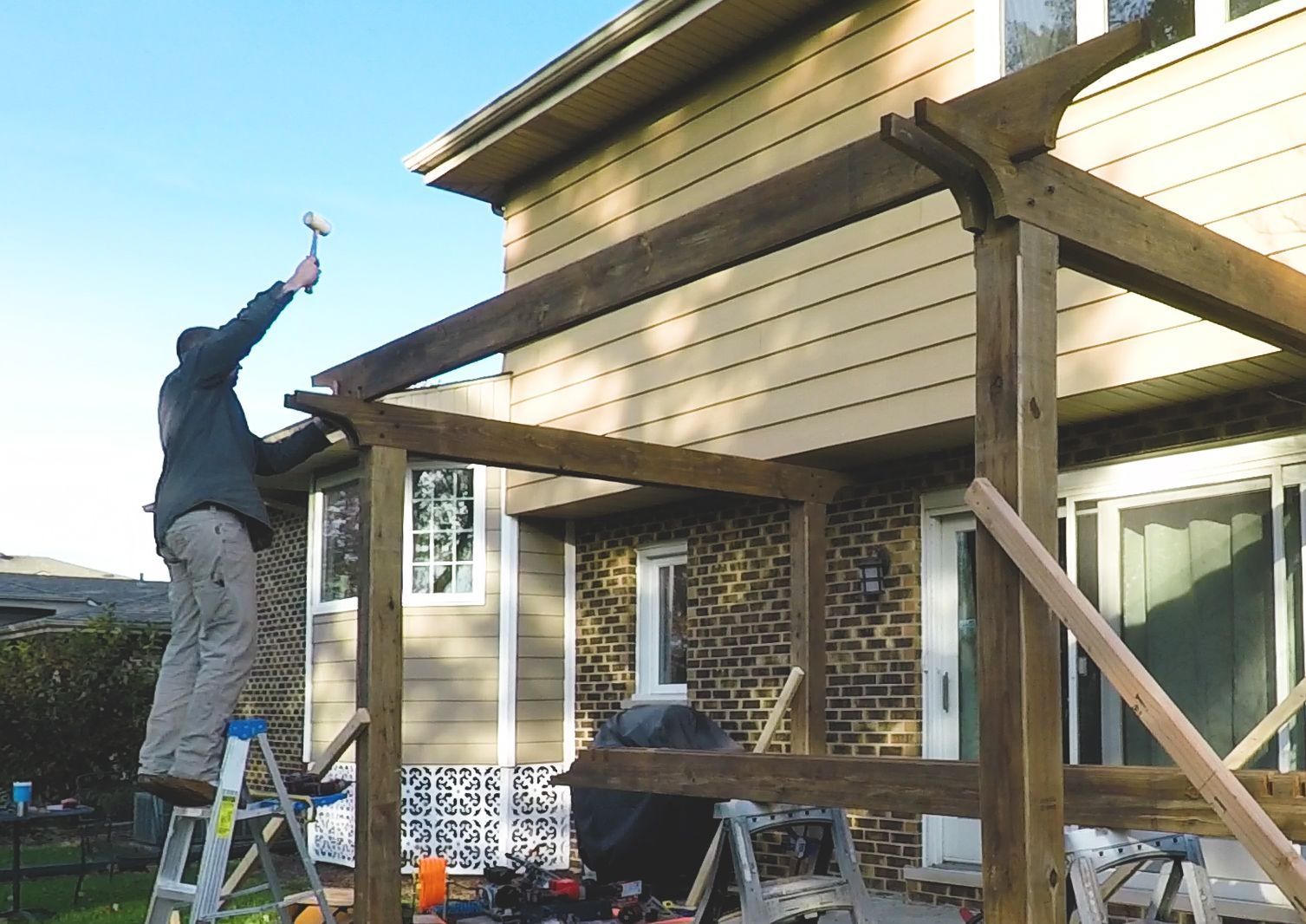 How to Build a Pergola on a Concrete Patio in Two Days 18 Steps (with Pictures) Instructables