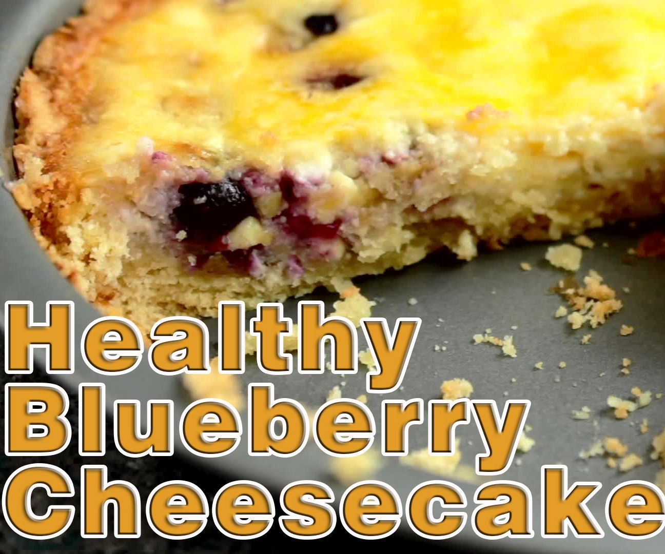 Healthy Blueberry Curd Cheesecake