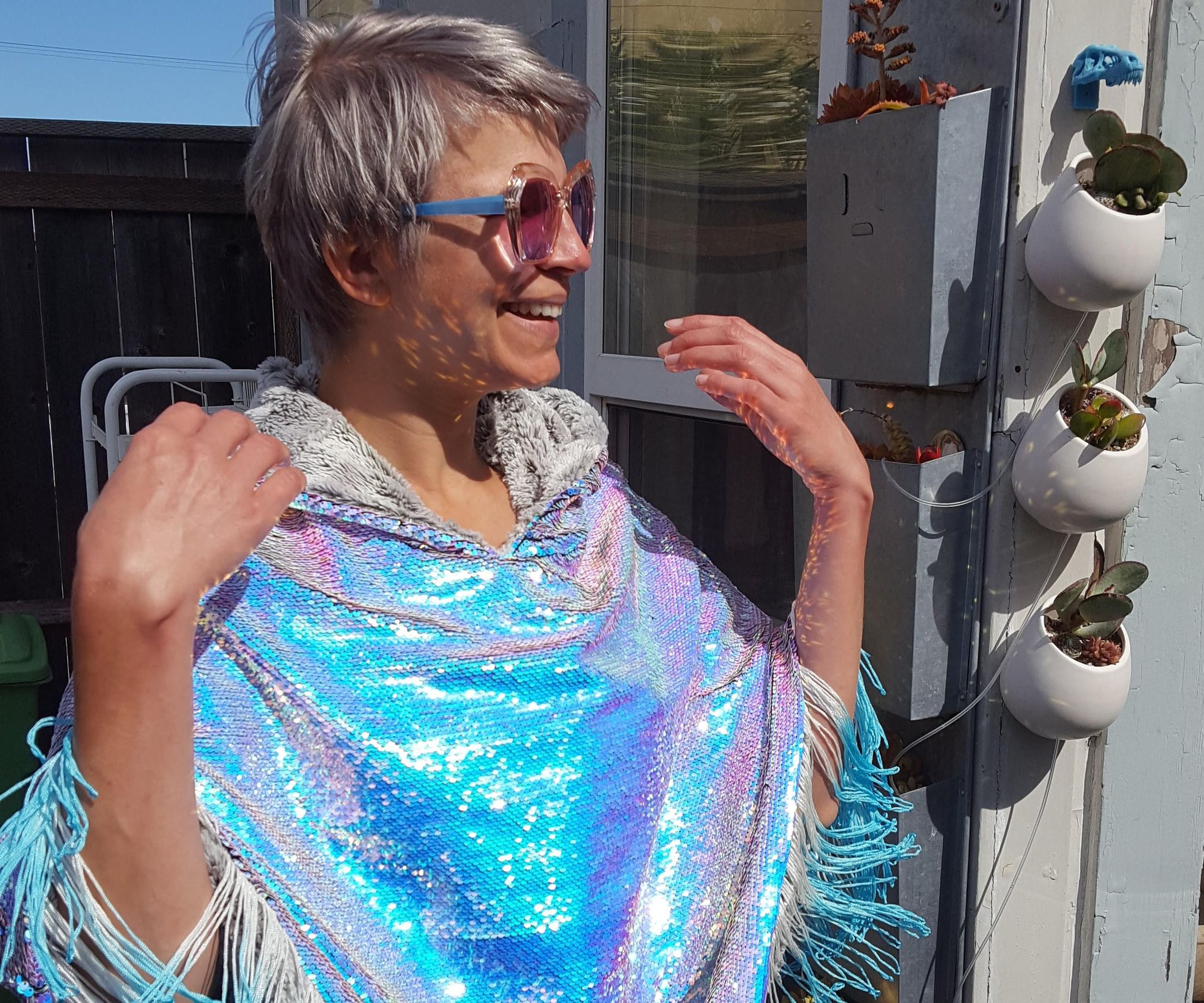 Flip Sequin Poncho!