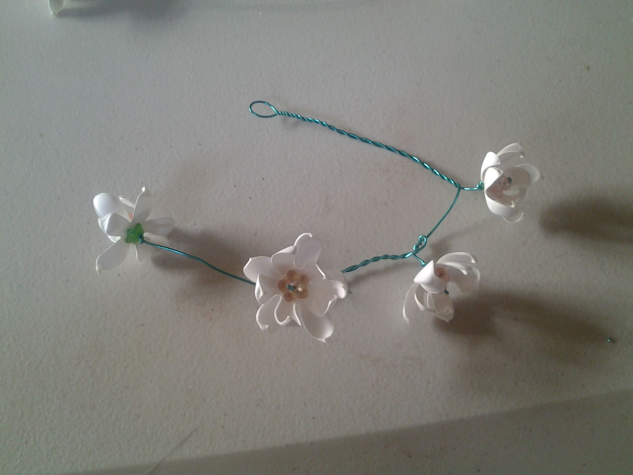 Sakura Blossom Necklace and Earrings With YUPO Paper 5 Steps (with