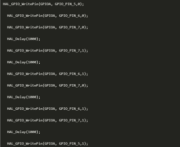 Code for LED Blinking
