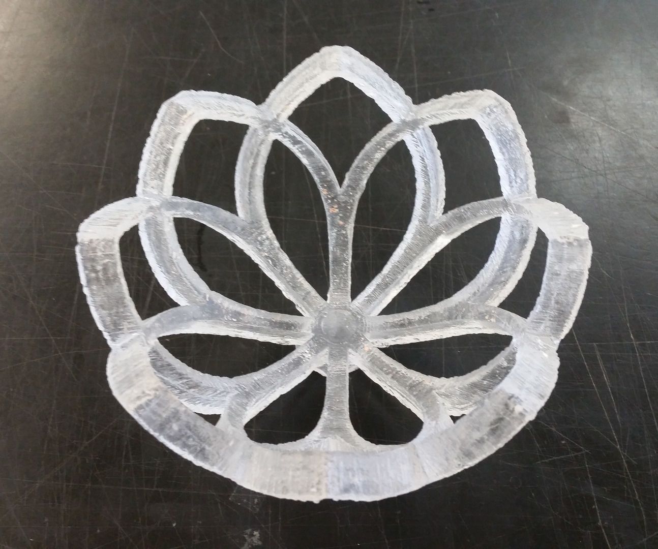 3D Print Turned to Glass!