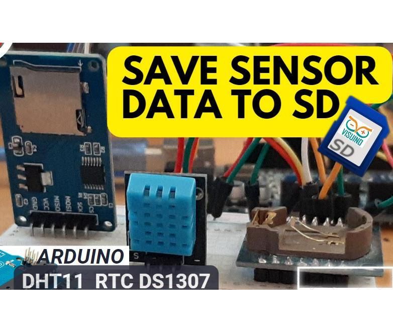 How to Save Sensor Data Temp & Time to SD Card Using Arduino