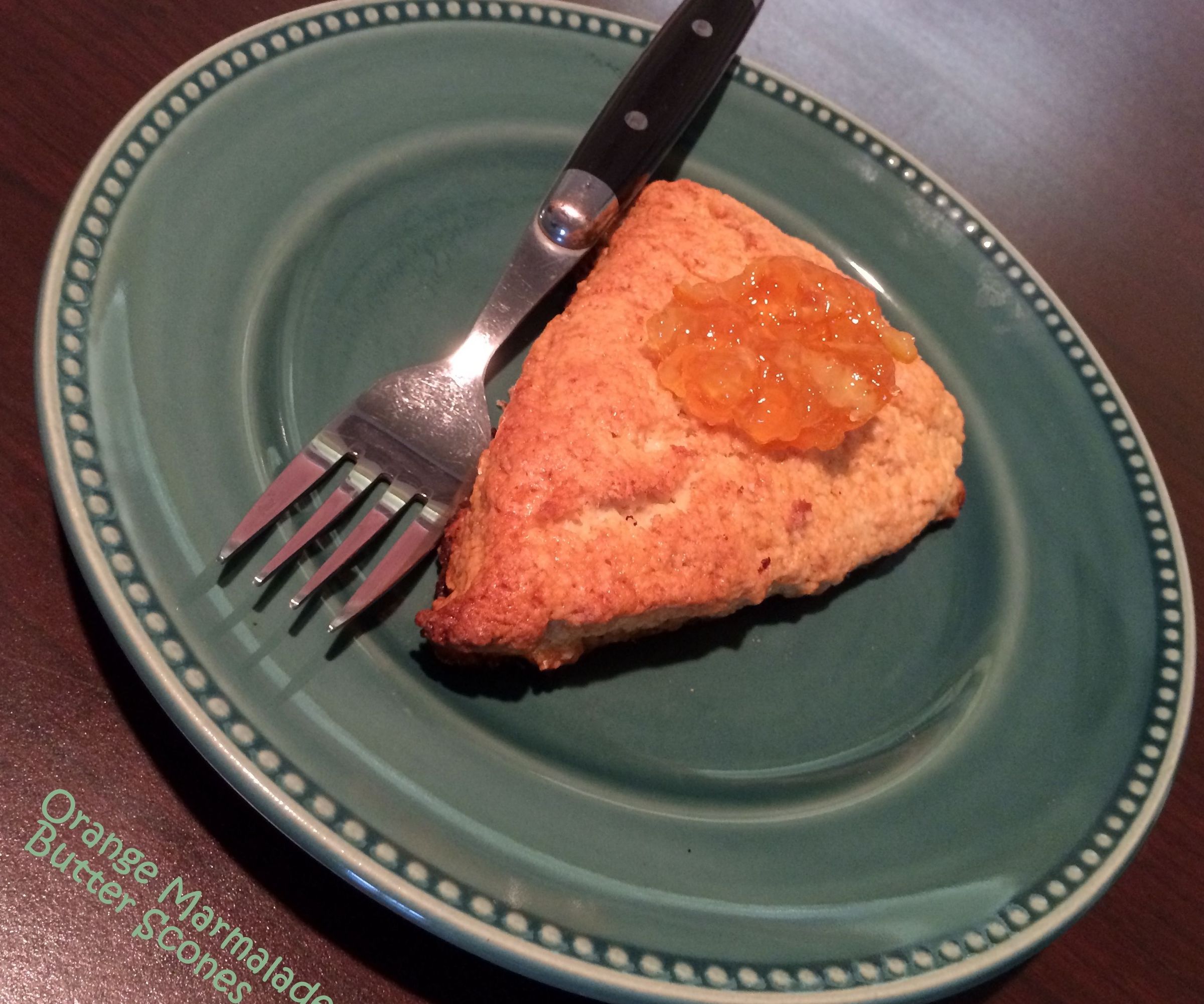 Orange Marmalade Butter Scones