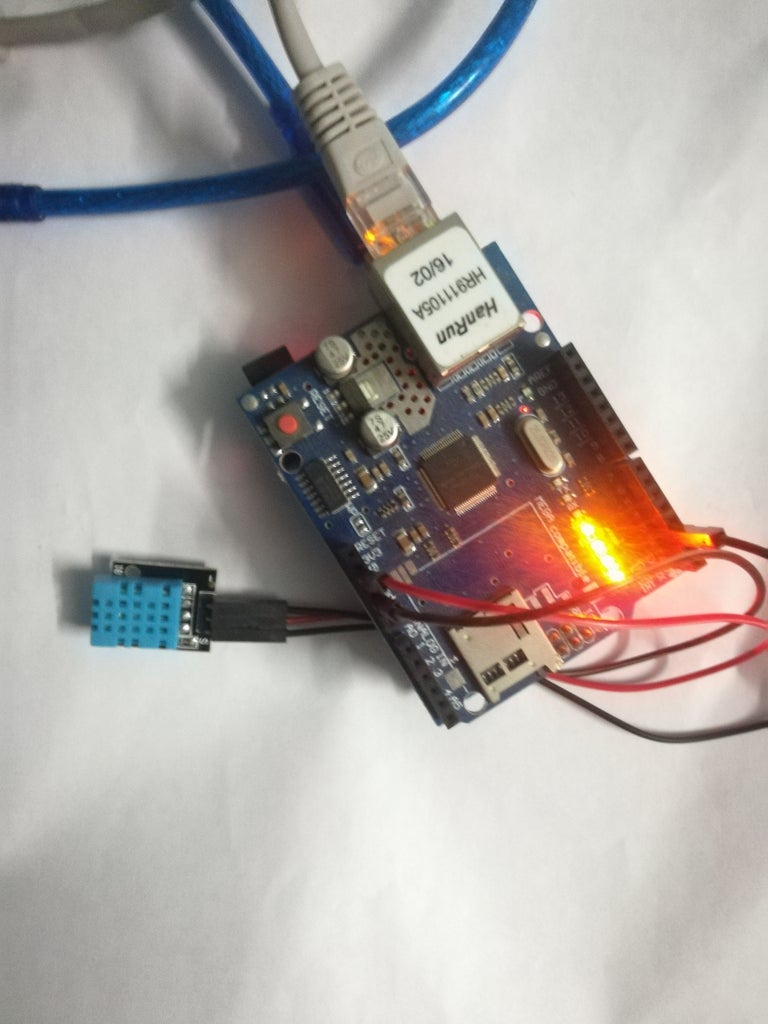 Arduino Is Sending Temperature and Humidity Data to MySQL Server ...