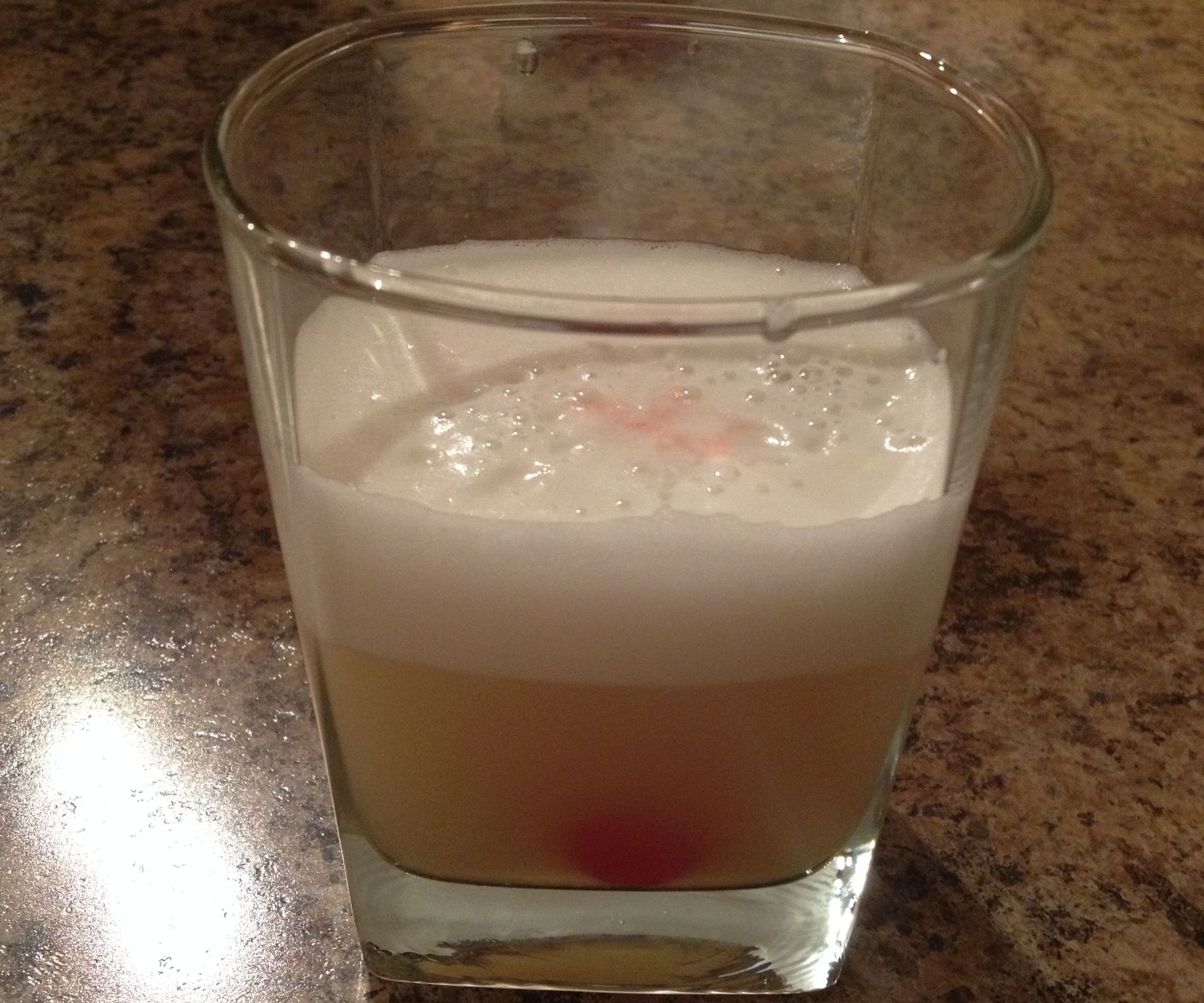 Egg White Whiskey Sour