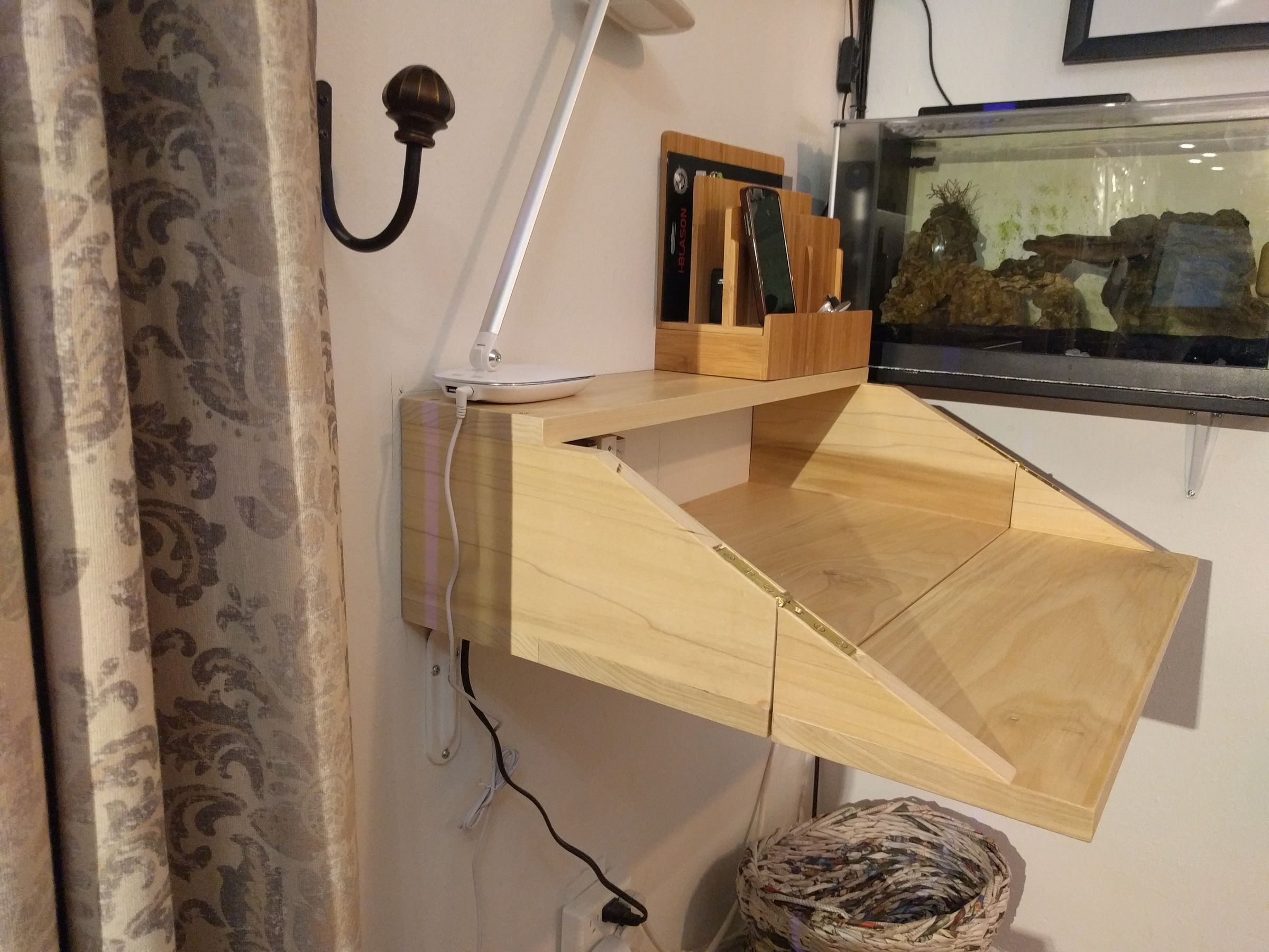 Folding Shelf Desk 6 Steps (with Pictures) Instructables