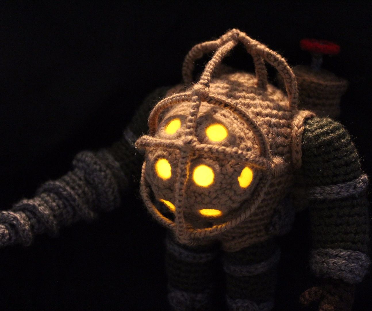 Crochet Big Daddy With Working LEDs