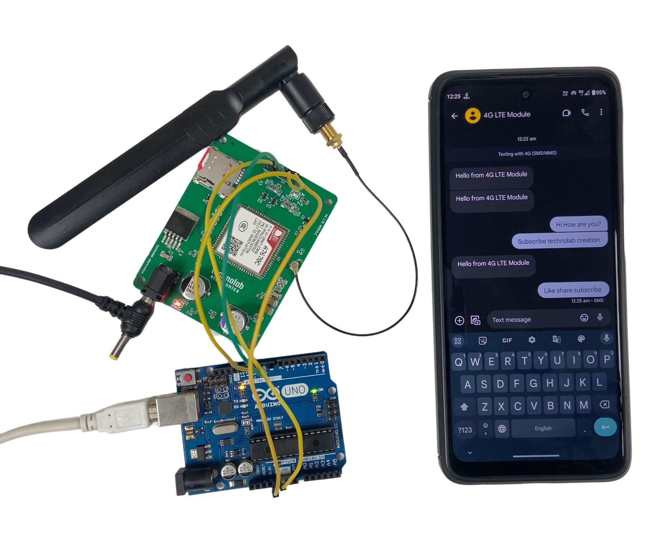4G LTE Module : How to Send, Receive & Make Call Using AT Commands.