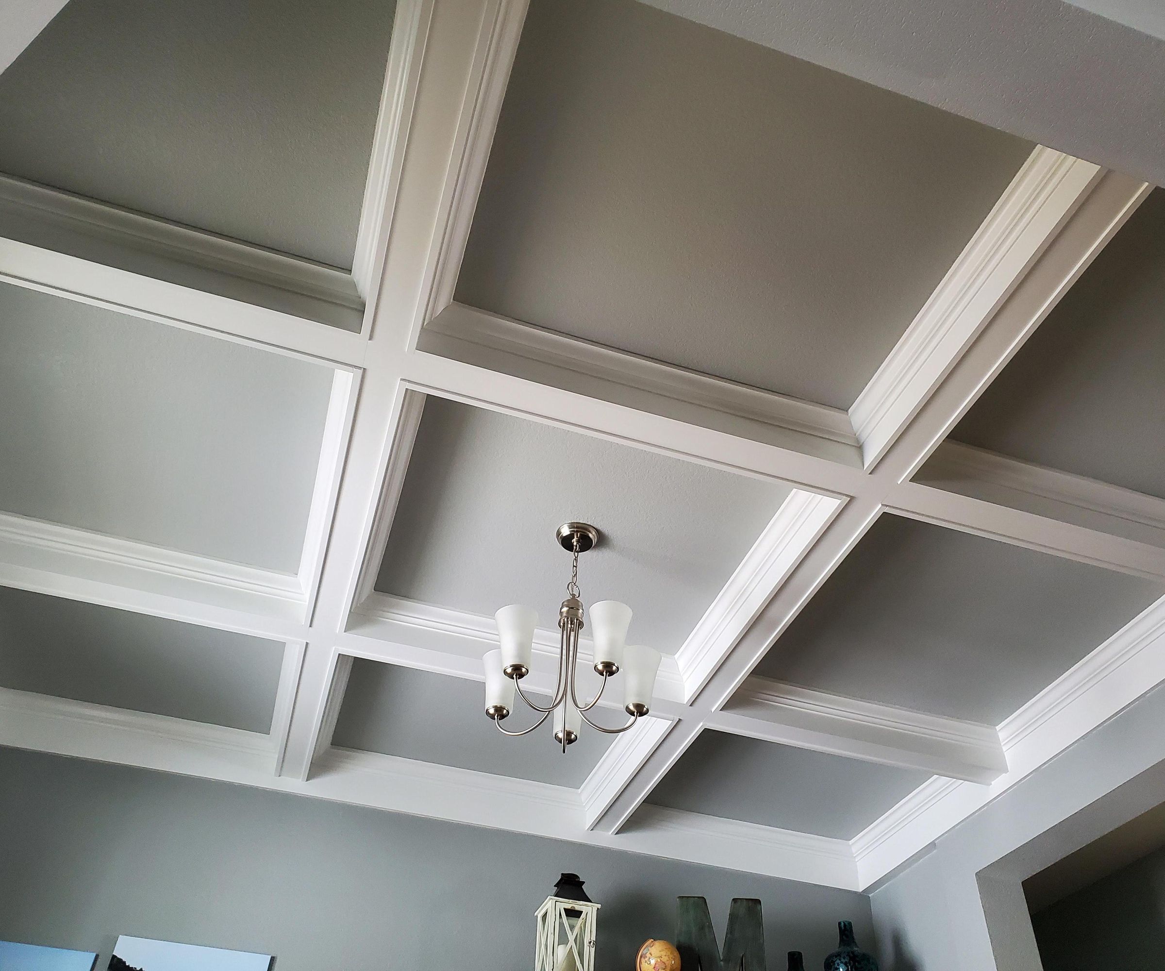 Coffered Ceiling DIY Demo | Finish Carpentry