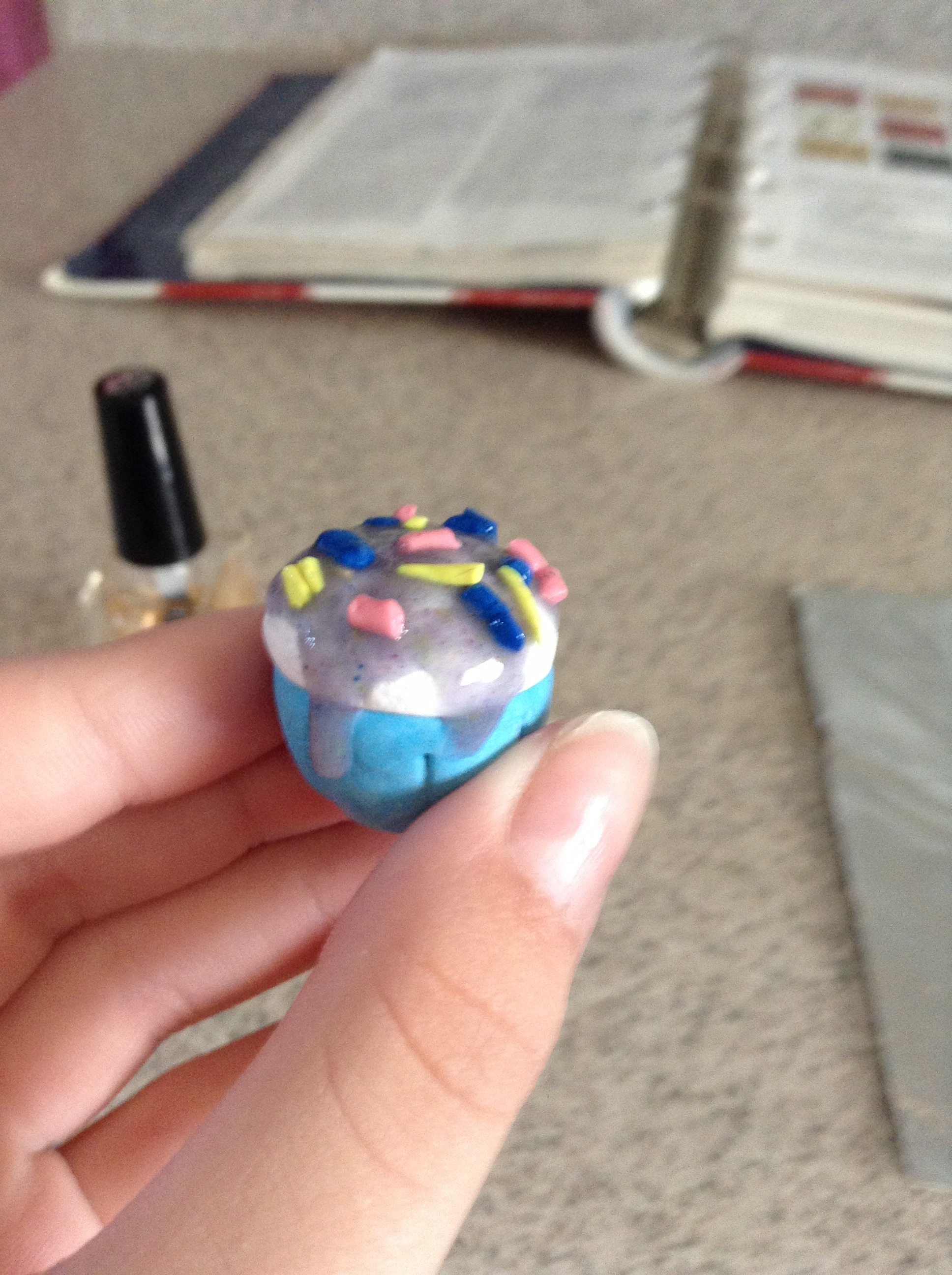 Polymer Clay Cosmic Cupcake