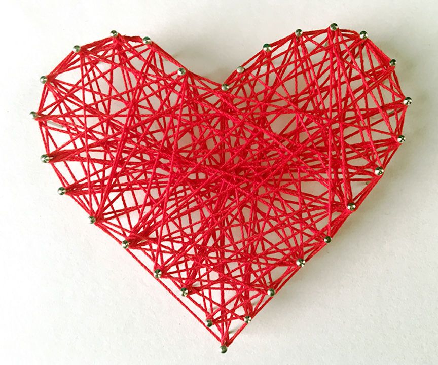 DIY: Valentine's Day Room Decor/Gift Ideas | DIY String Heart