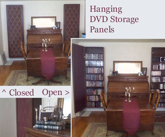 Hanging DVD Storage Panels