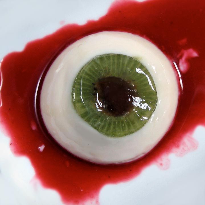 Creepy Coconut Kiwi Panna Cotta