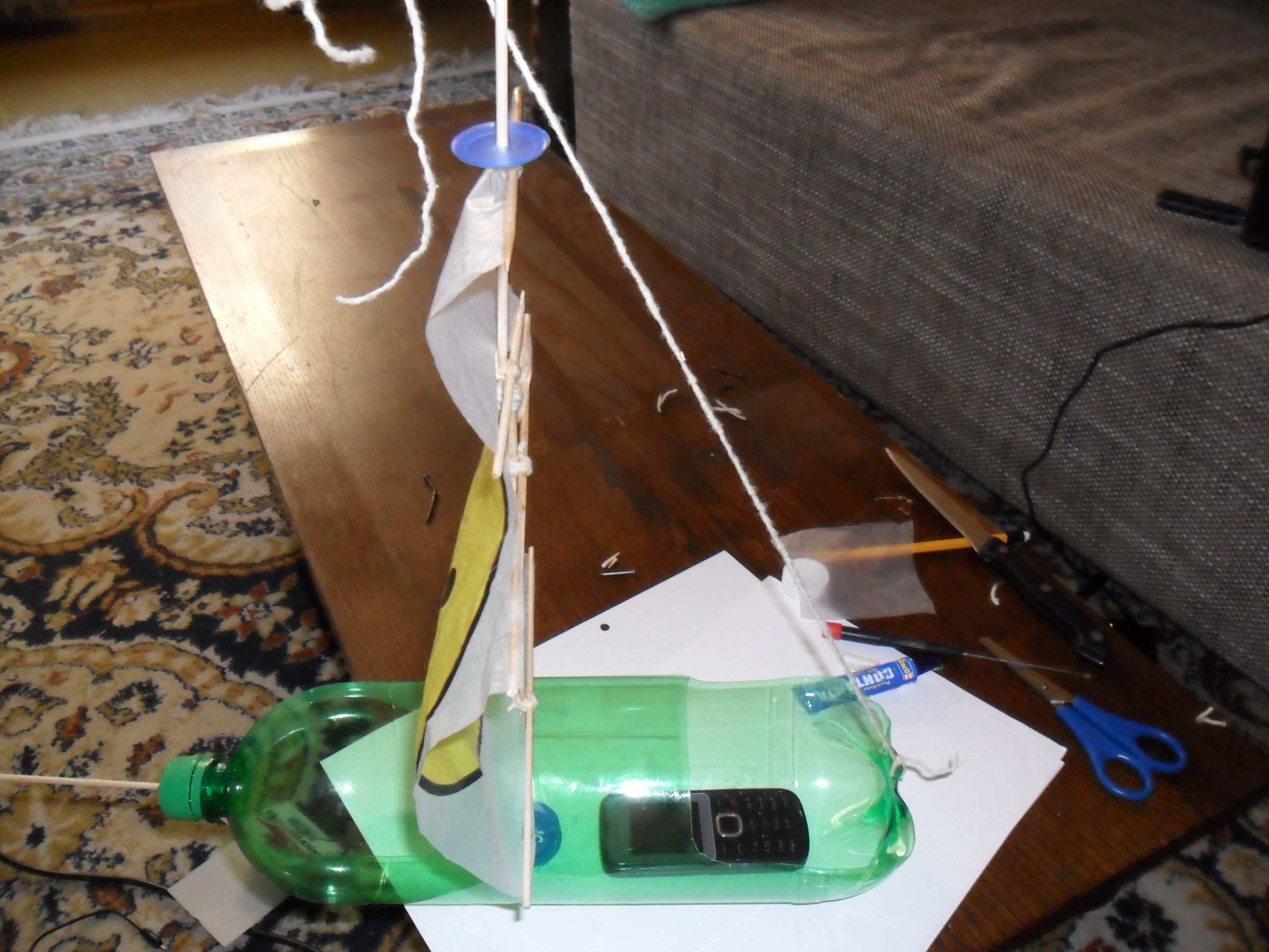 Bottle Sailboat Instructables