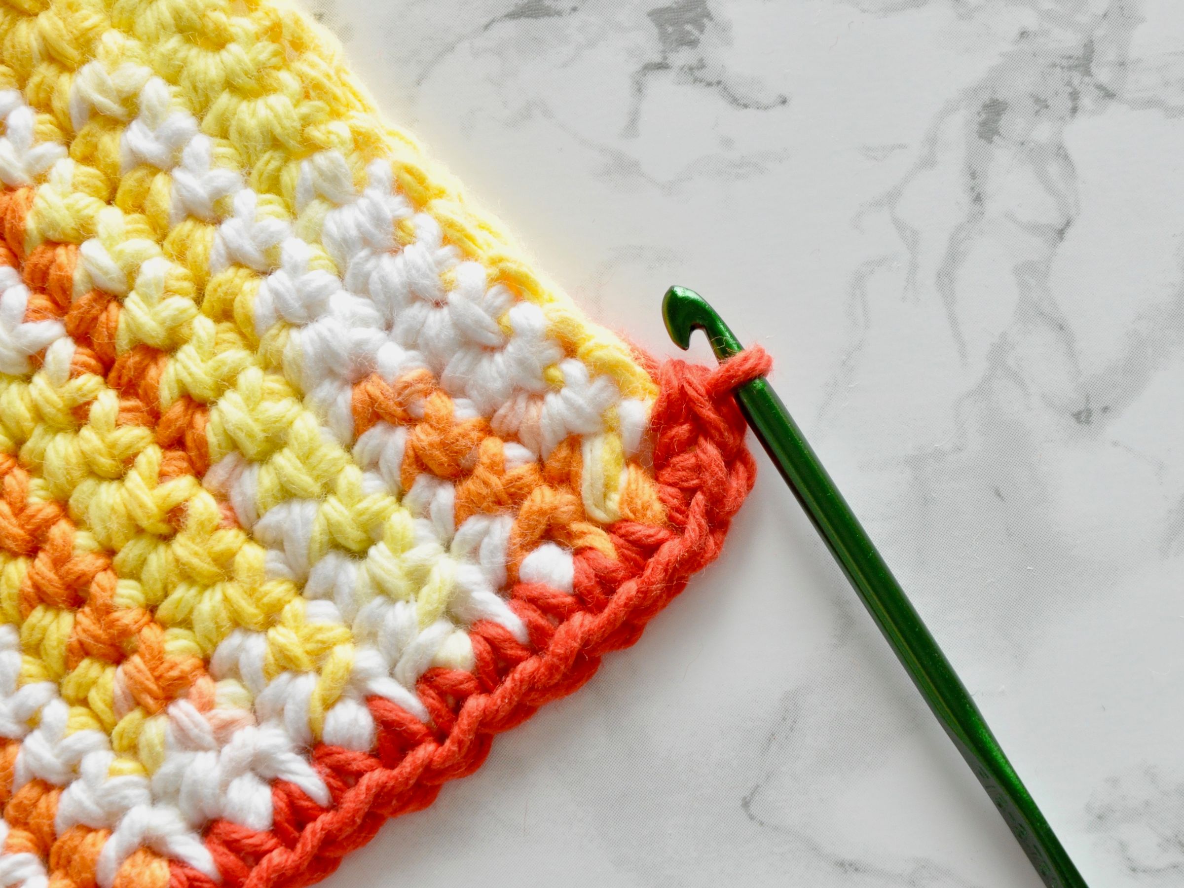 Easy Crochet Dishcloth / Washcloth 9 Steps (with Pictures