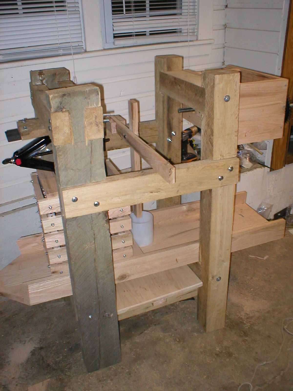 Homemade Cheese and Cider Press