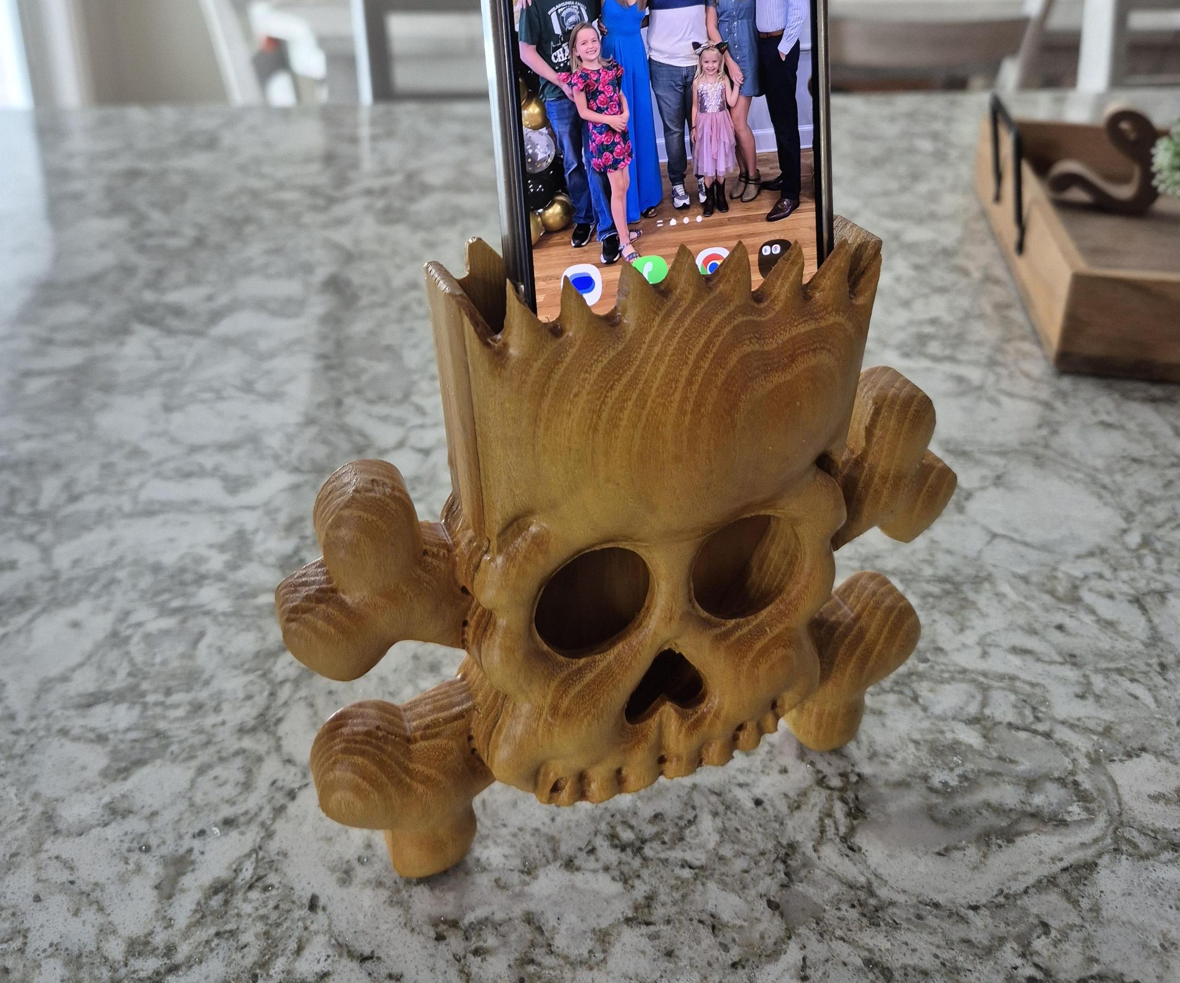 3D Carved Bart Simpson Phone Amp
