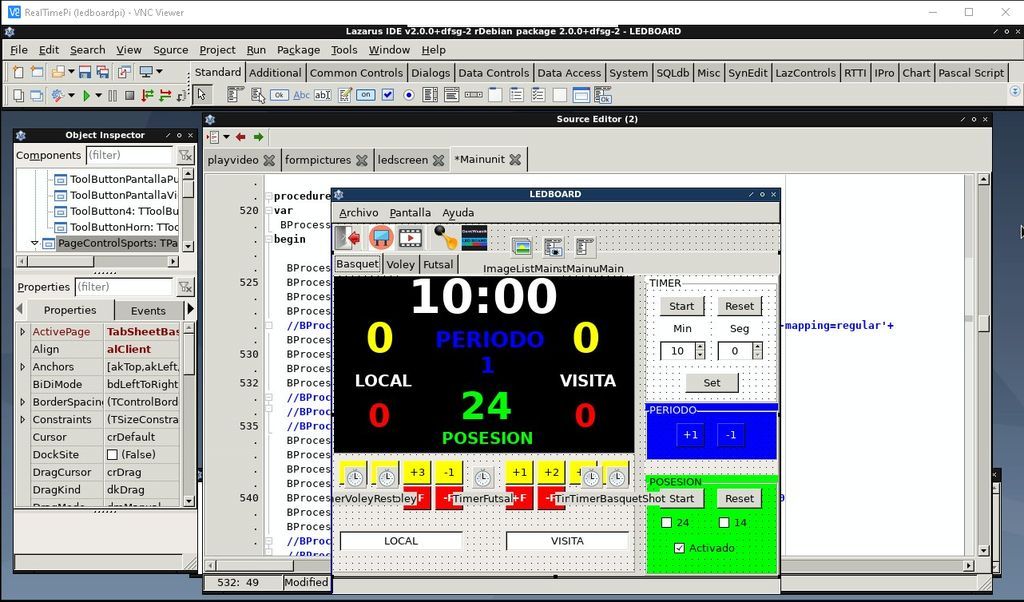 Compiling, Setting and Test Ledboard Pi GUI Application