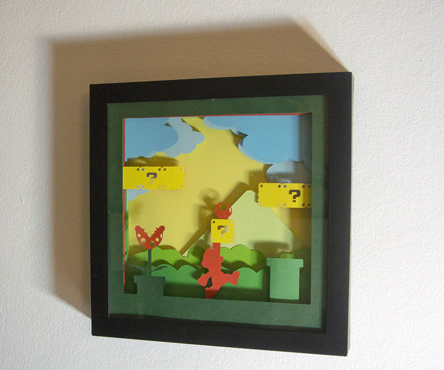 Super Mario Papercut Frame