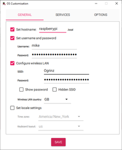 Set Up the Pi O/S