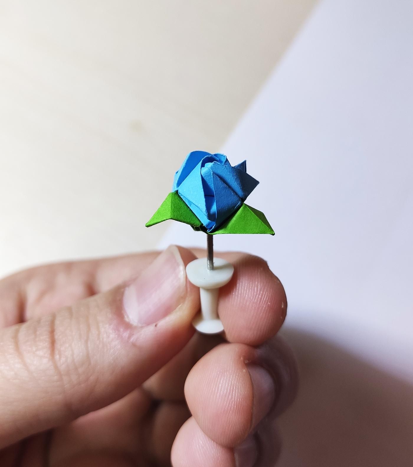 Mini Origami Rose Earrings : 9 Steps (with Pictures) - Instructables